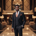 Black 3-Piece Suit â€“ Revised Model Shot
