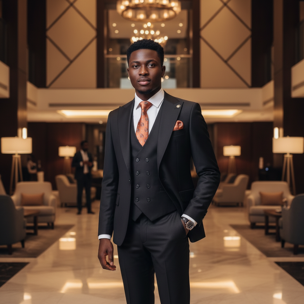 Black 3-Piece Suit â€“ Revised Model Shot