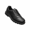Triple Black Leather Lace-Up Sneaker - Ghost Mannequin