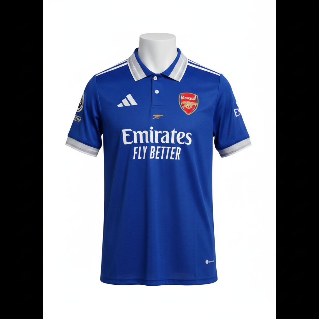 Arsenal x Adidas Third Football Jersey Royal Blue – Catalog Shot