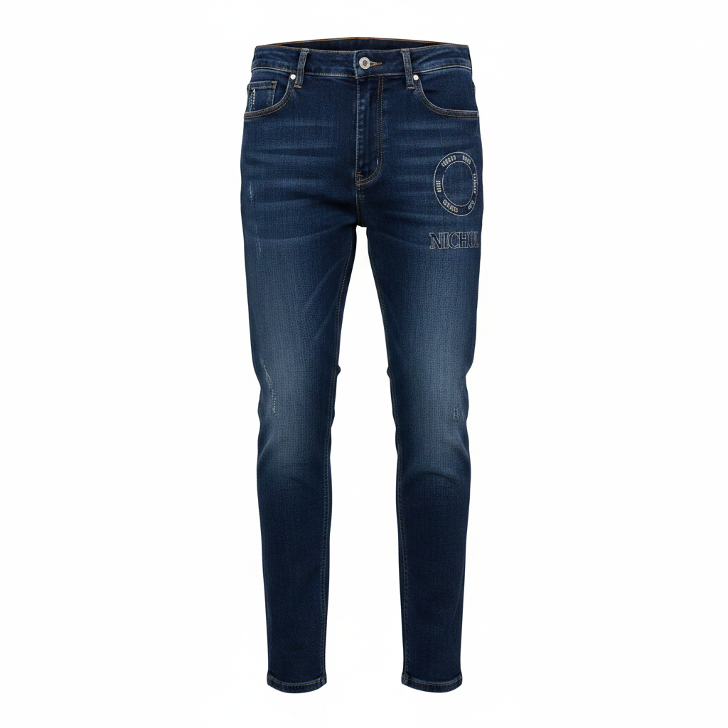 Ghost mannequin – Men Navy Blue NICHOL Slim Jeans