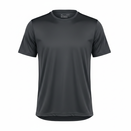 Charcoal Plain Athletic T-Shirt - Ghost Mannequin