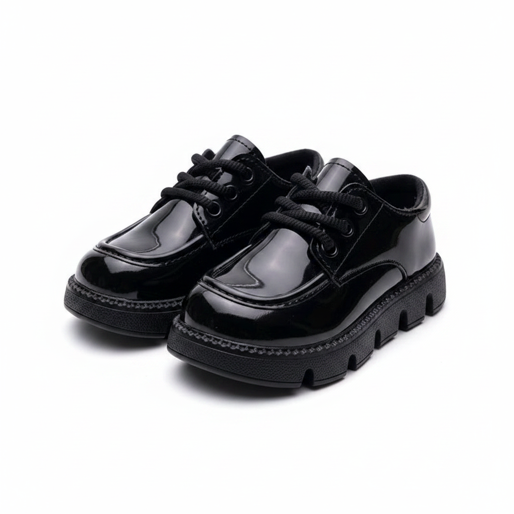 Hiway Kids Patent Lace-Up Platform School Shoe – Ghost Mannequin
