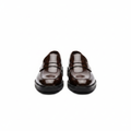 Brown Cognac Polished Leather Penny Loafer - Ghost Mannequin