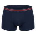 AI-generated navy boxer briefs with red-and-white trim