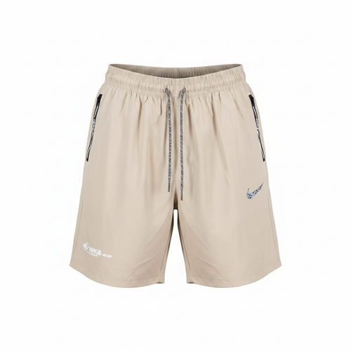 Beige Woven Running Shorts - Ghost Mannequin