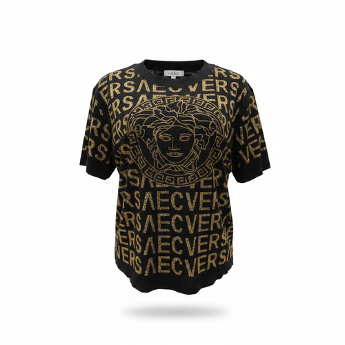 Women's Bold Text Print Top – Ghost Mannequin Black