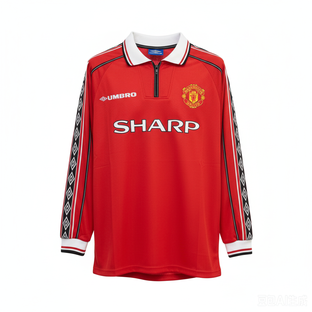 Red Retro Long Sleeve Home Jersey – Ghost Mannequin