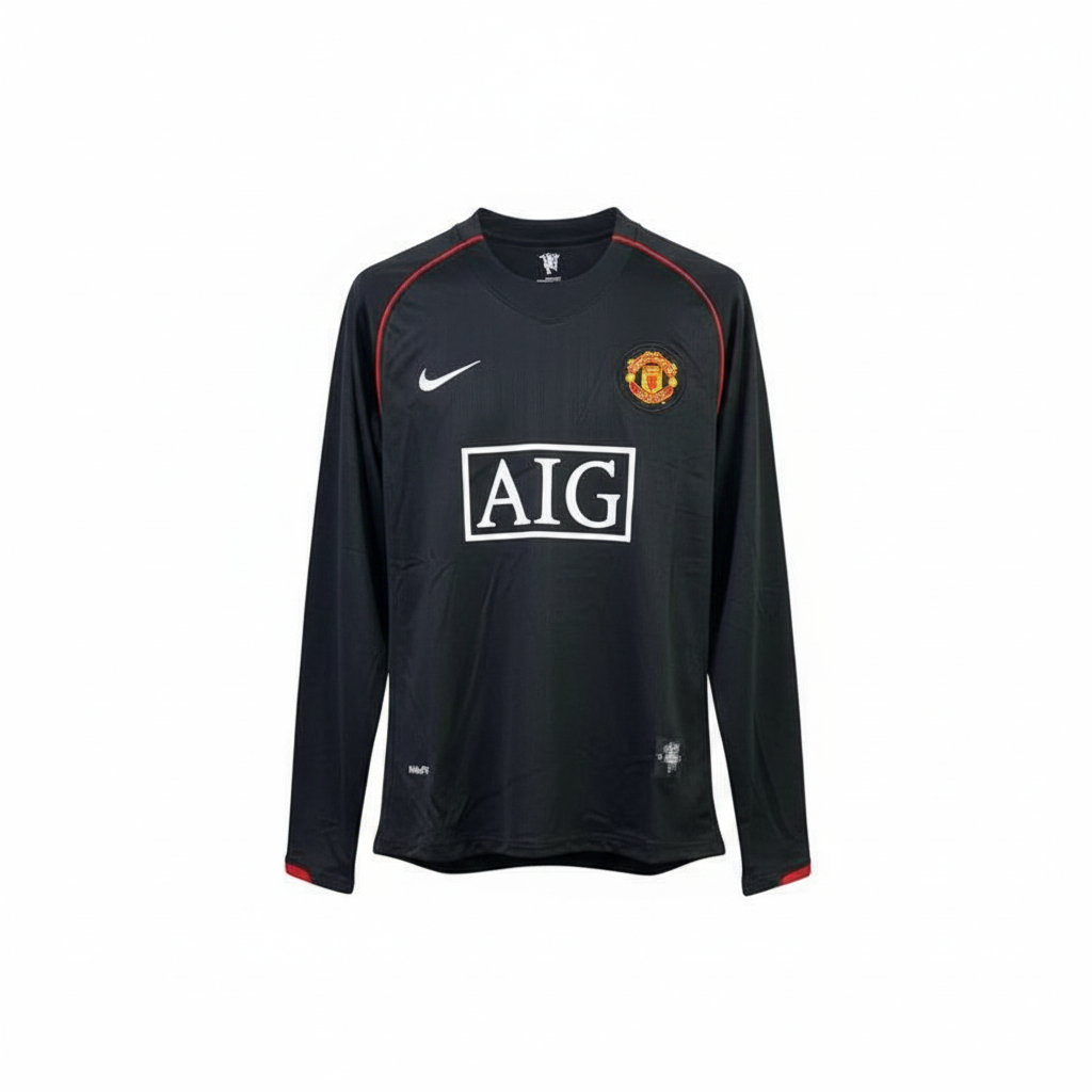 Black Retro Long Sleeve Away Jersey – Ghost Mannequin