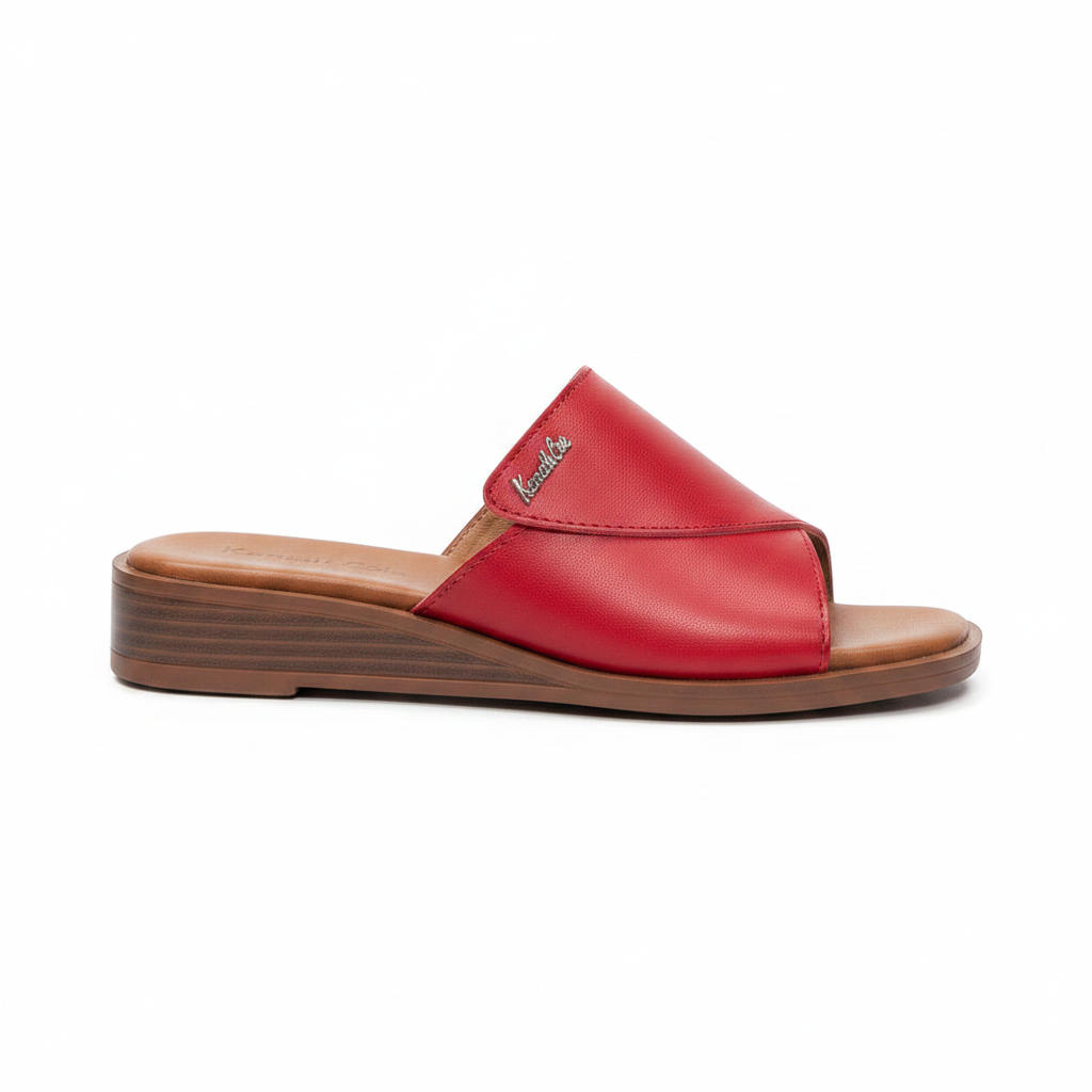 Kenneth Cole WD2515 Wedge Mule - Red - Ghost Mannequin