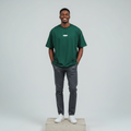 Forest Green Oversized T-Shirt - Model Front