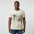 Abstract Script Graphic Tee – Model Front View