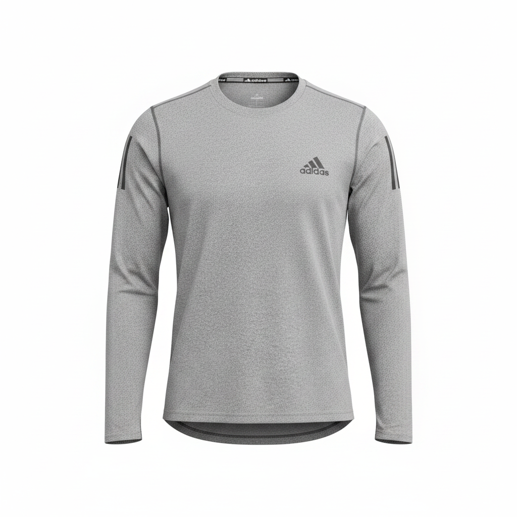 Men's Heathered Grey Long-Sleeve Athletic Performance Shirt – Ghost Mannequin