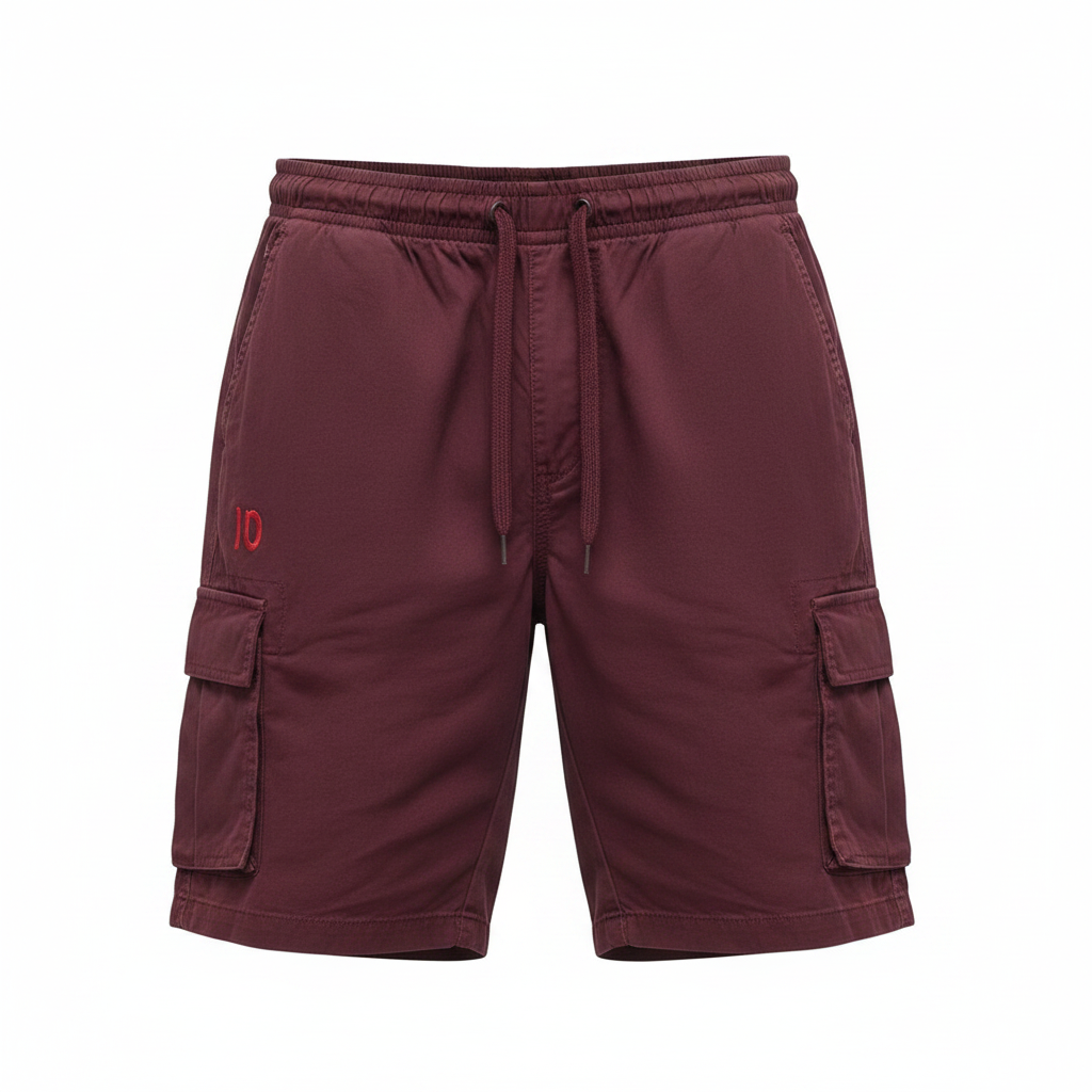 Men's Cargo Shorts – Ghost Mannequin Burgundy Wine