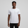 Tone-on-Tone Embossed Tee – Model Front View