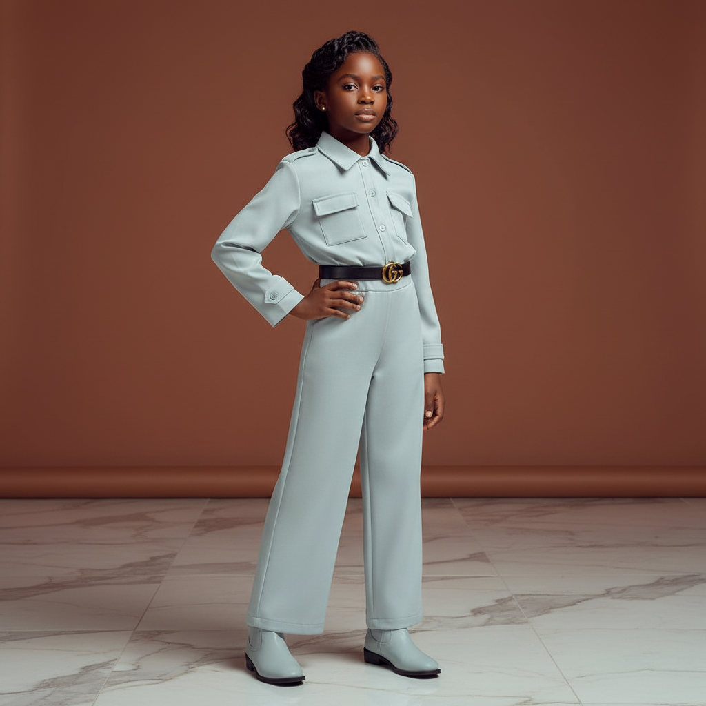 Pearl Mist Utility Co-ord Set â€” editorial model image