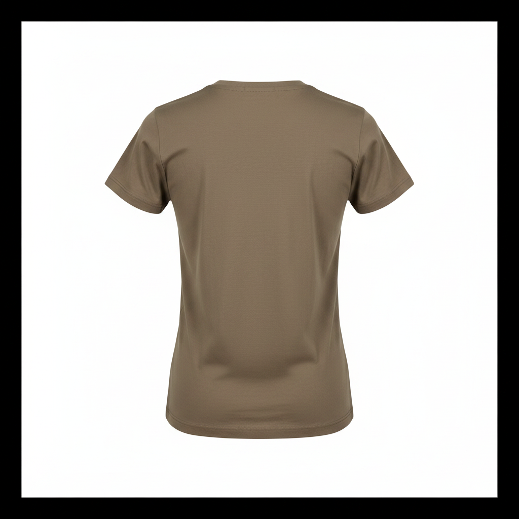 Ghost Mannequin Back – Khaki Graphic Crapo Top