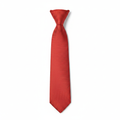 Men's scarlet red micro-texture diagonal weave woven necktie flat lay product shot