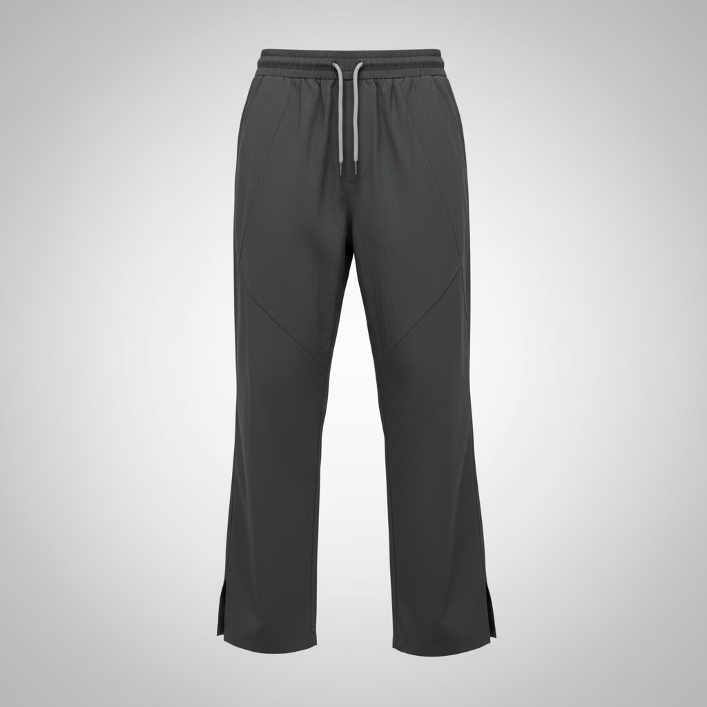 Ghost mannequin charcoal panelled technical joggers