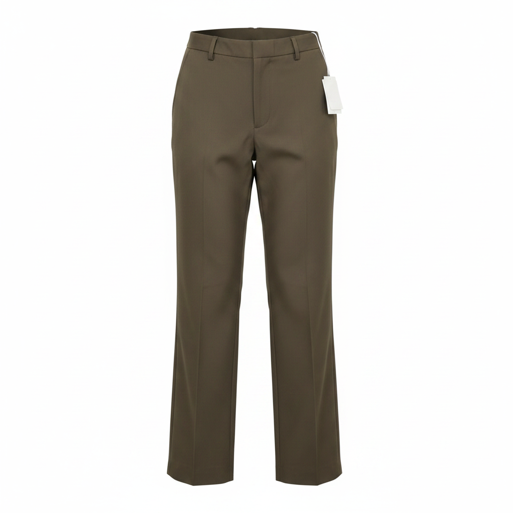 Ghost mannequin — Women's Olive Straight-Leg Trousers