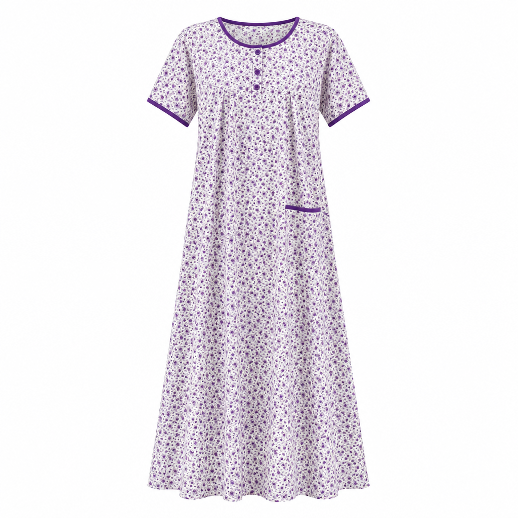 Floral Ditsy Print Cotton Nightgown – Ghost Mannequin