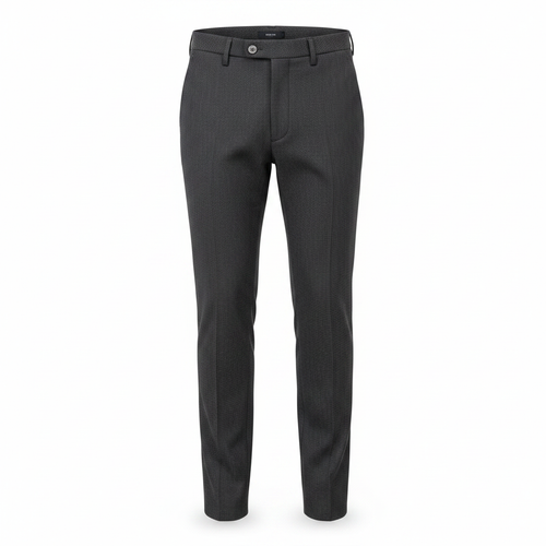 Men's Micro-Texture Trousers – Ghost Mannequin Dark Charcoal