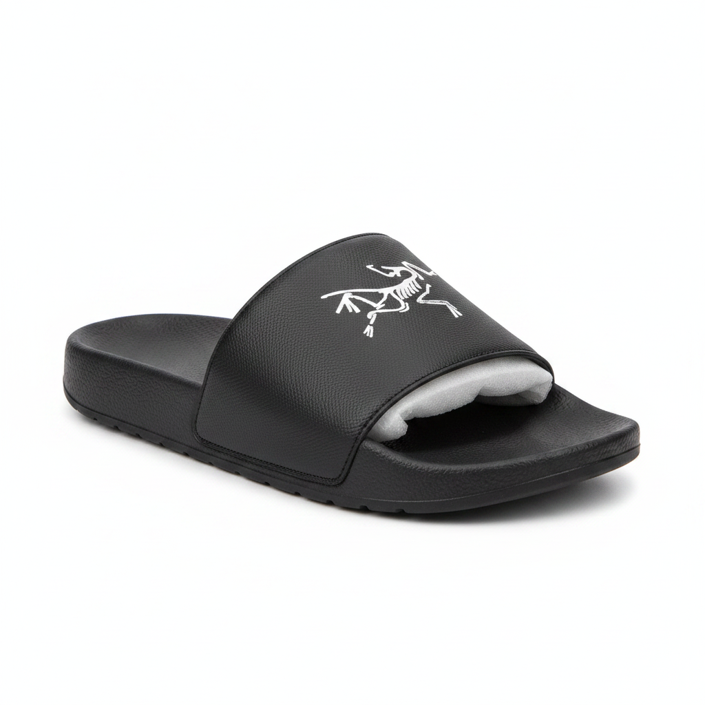 Star Money Shoes Arc’teryx Bird Logo Slides – Catalog Shot
