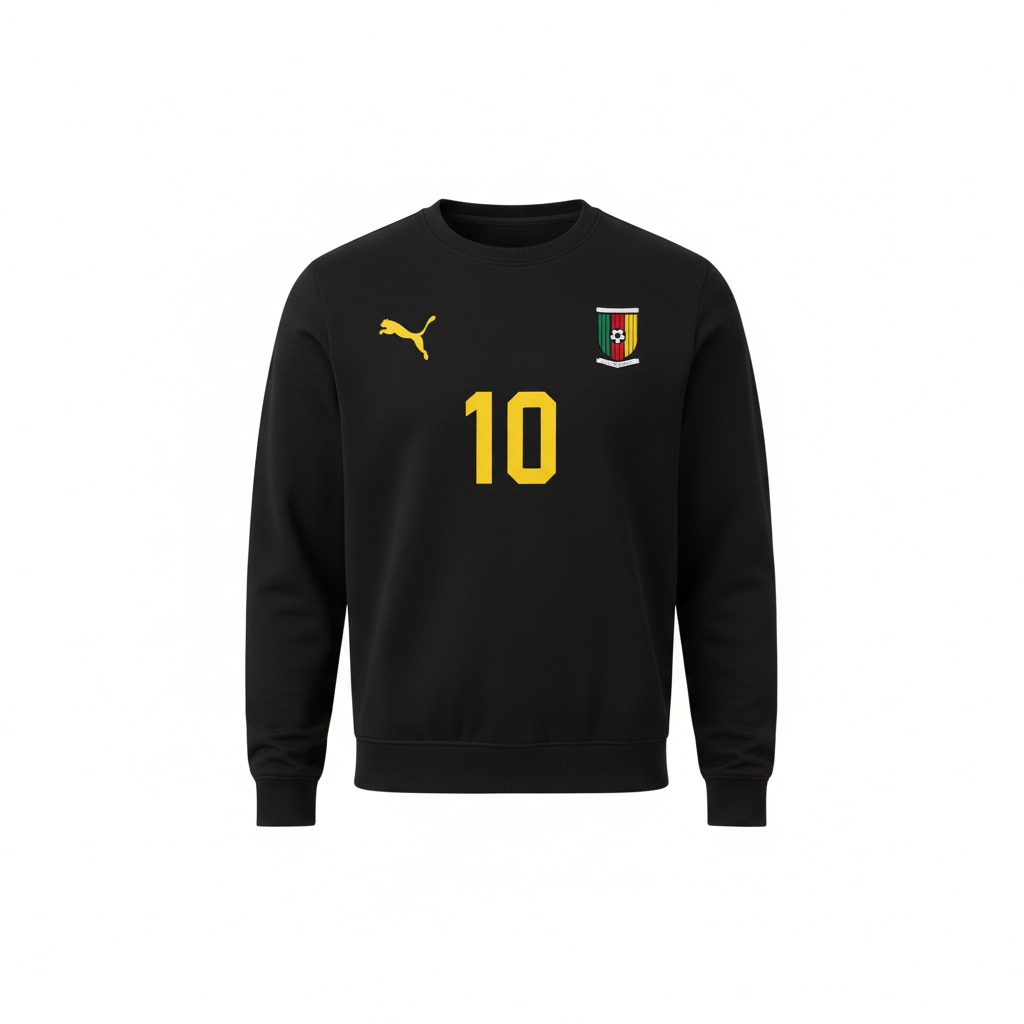 Cameroon No.10 Football Sweatshirt – Ghost Mannequin