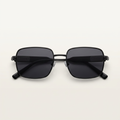 Dark charcoal black-tone square eyewear catalog preview