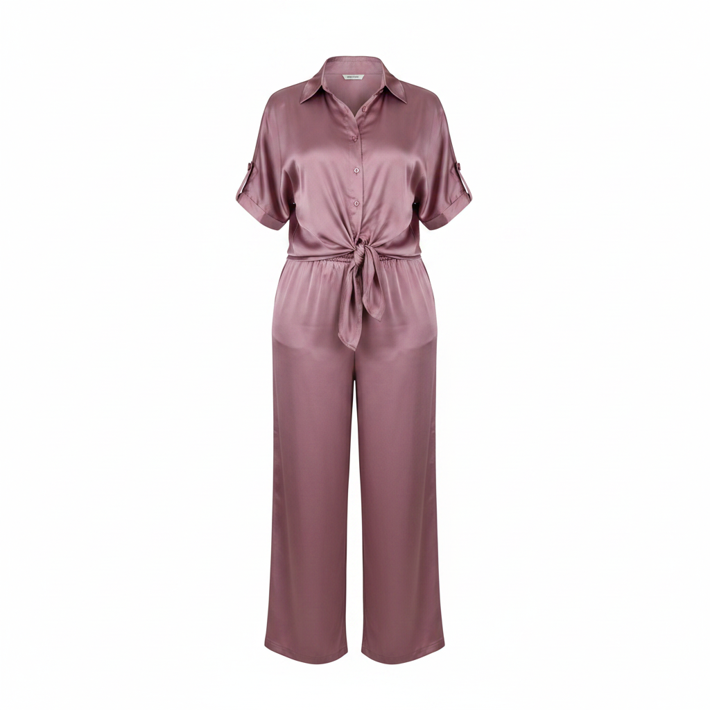 Dusty Mauve Satin Co-ord Set – Ghost Mannequin
