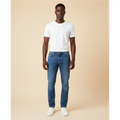STEEZU Medium Wash Slim-Straight Denim Jeans - Model Shot