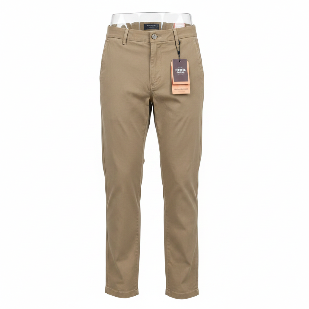 Dockers Chino Trousers Light Khaki - Ghost Mannequin Front