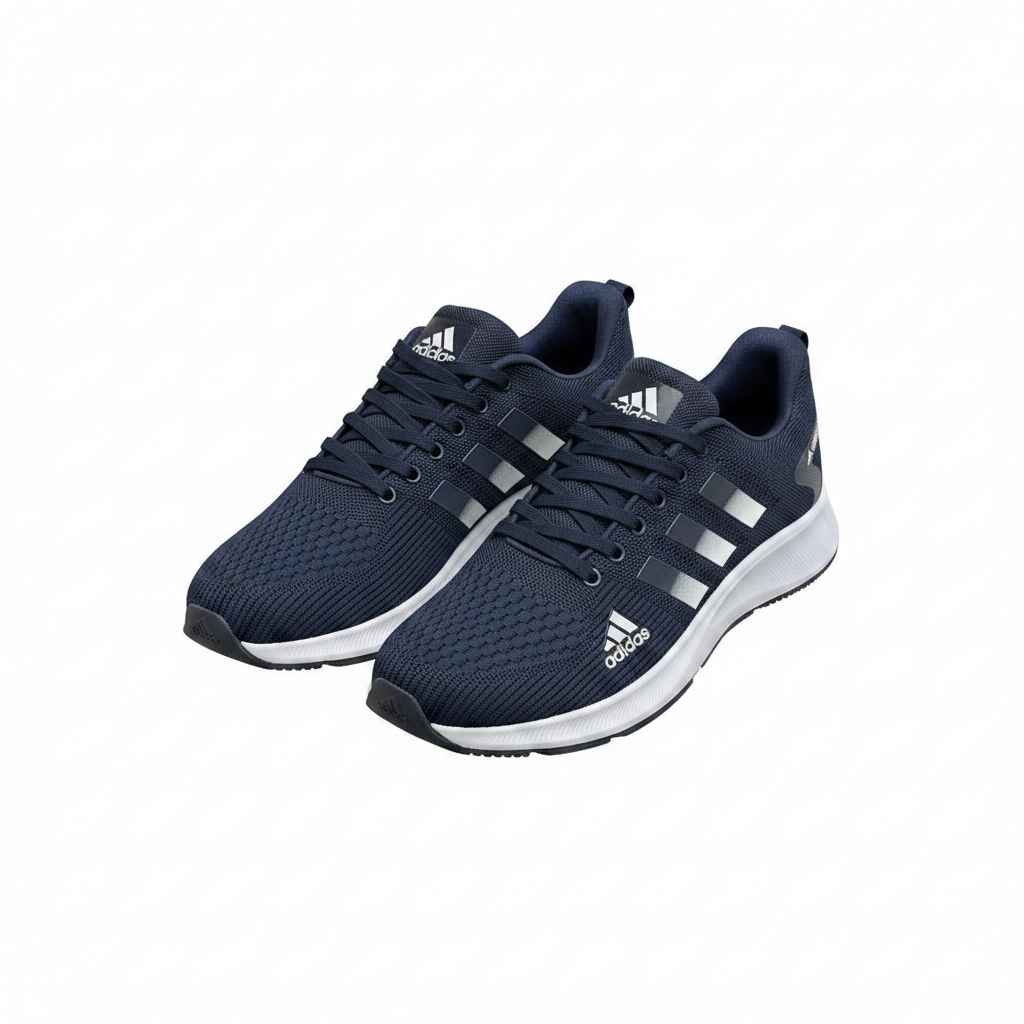 Adidas Navy Blue Running Sneaker - Ghost Mannequin