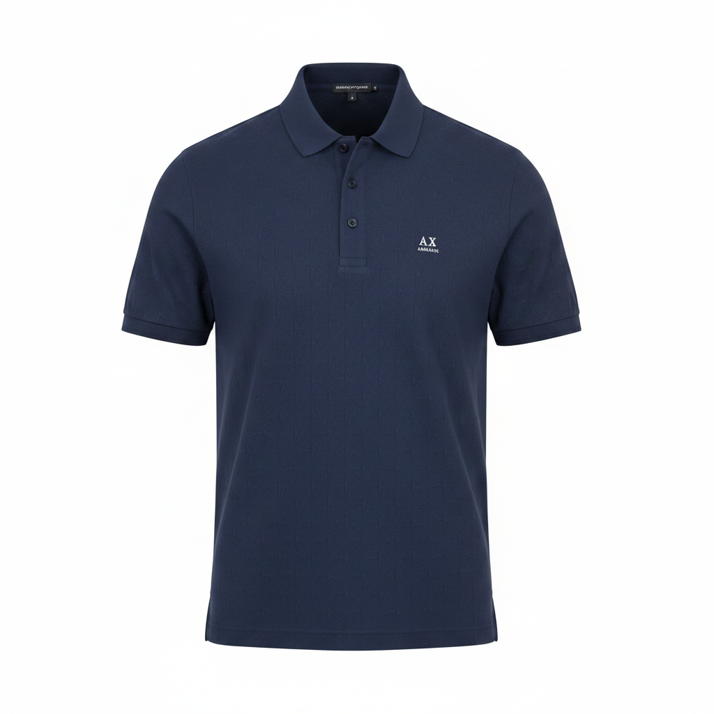 Ghost mannequin – Aribest Store AX Armani Exchange Navy Blue Polo Shirt