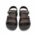Fuce Triple Velcro Sport Sandal – Dark Brown Ghost Mannequin