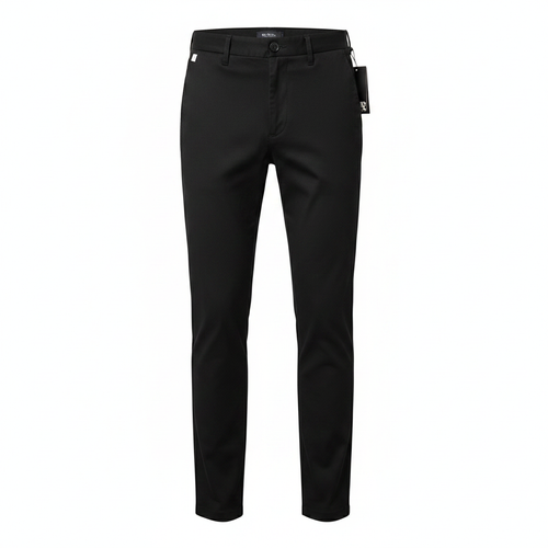 Men's Slim Straight-Leg Chino Trousers – Ghost Mannequin Black