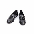 Black Patent Croc Tassel Loafer - Ghost Mannequin