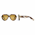 Ghost mannequin view — Tortoiseshell Aviator Sunglasses, front and side view