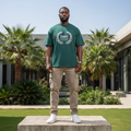 Green DOG Drienandius Laurel Wreath Crest Short-Sleeved Shirt - Model Front