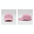 Alan Walker signature light pink baseball cap – ghost mannequin front and side view