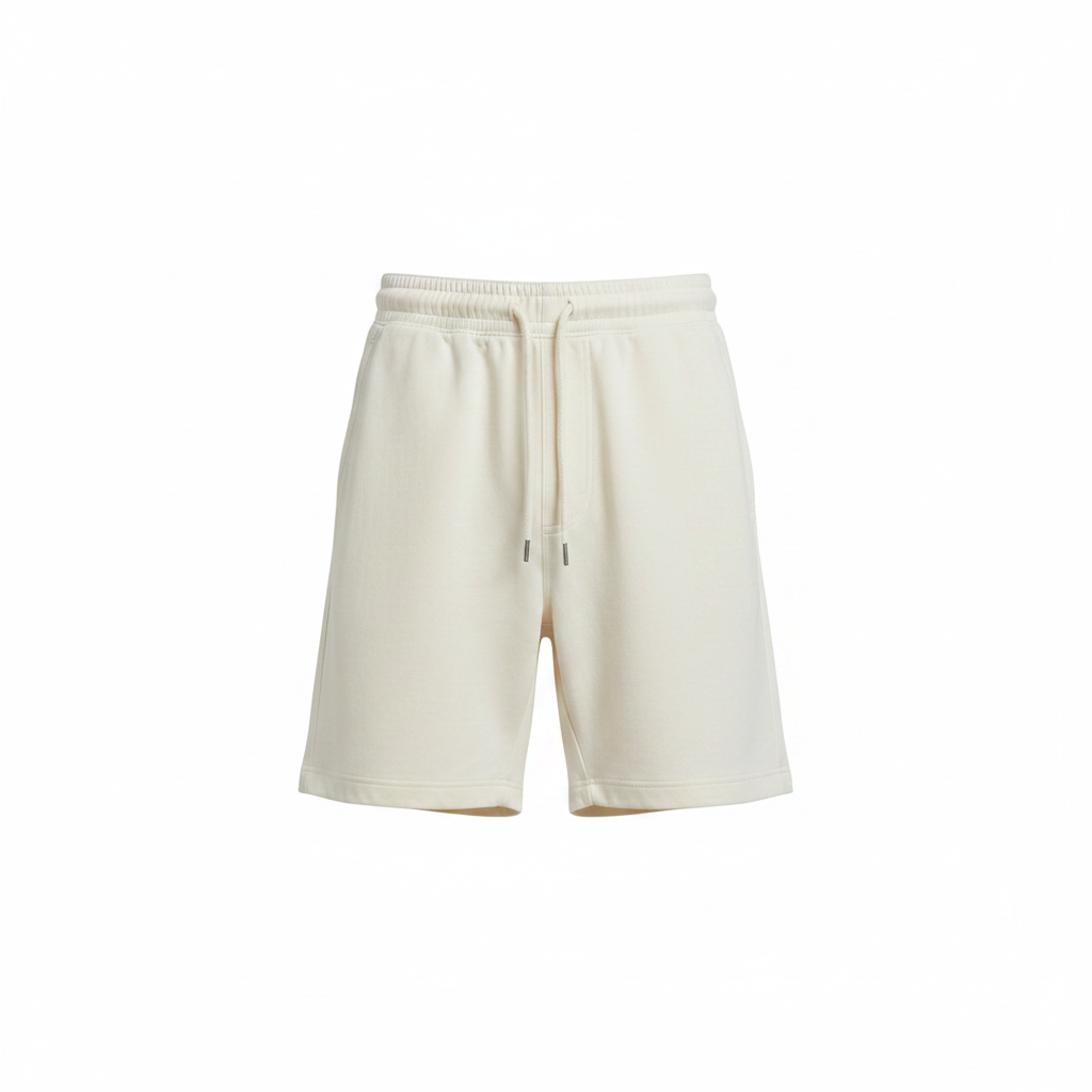 Men's Relaxed Plain Drawstring Shorts – Ghost Mannequin Cream