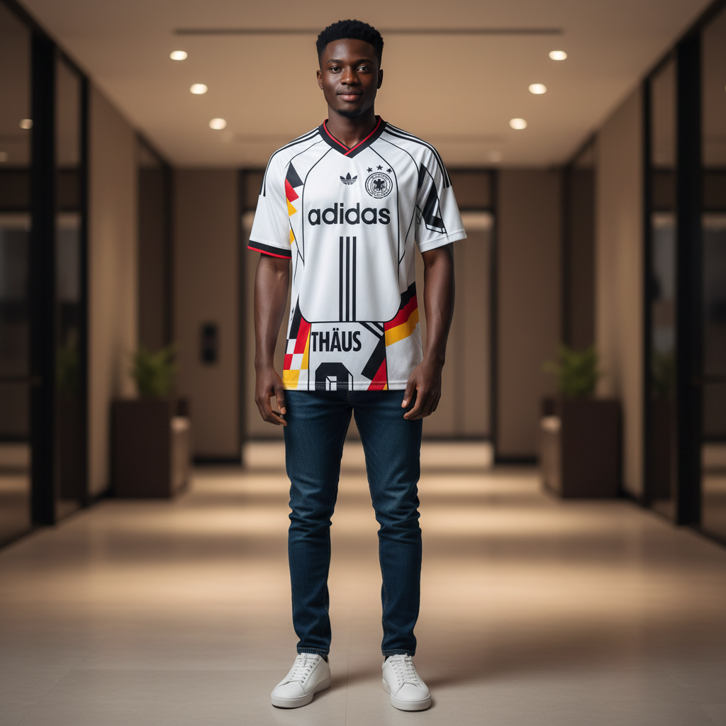 Germany x Adidas Originals Matthäus Tribute Jersey – Model Shot