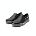 Men's slip-on sneakers ghost mannequin view showing full pair