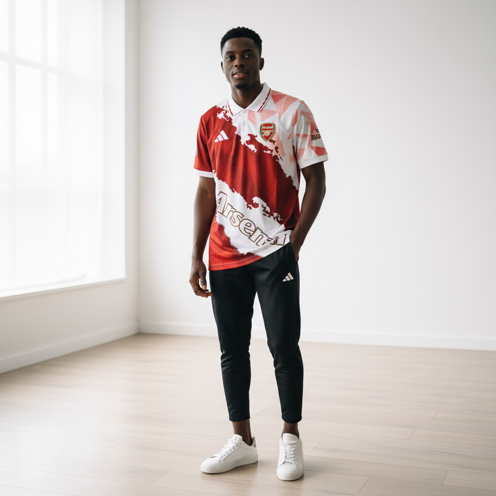 Arsenal x Adidas Special Edition Football Jersey – Model Shot