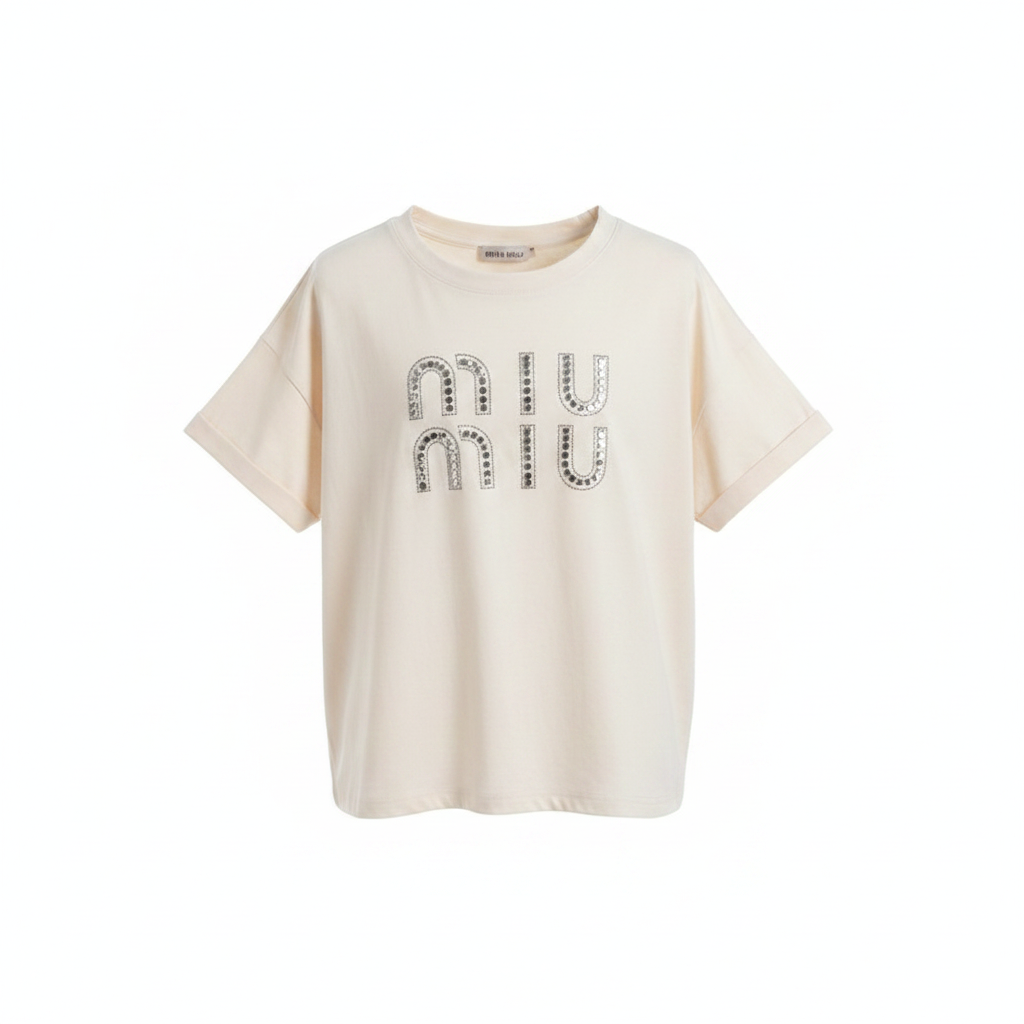 Girls Rhinestone Graphic Short-Sleeve Top – Ghost Mannequin