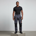 Grey Cargo Trousers – Model Front