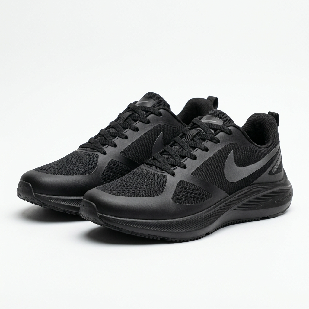 Invisible-support black and grey sneakers