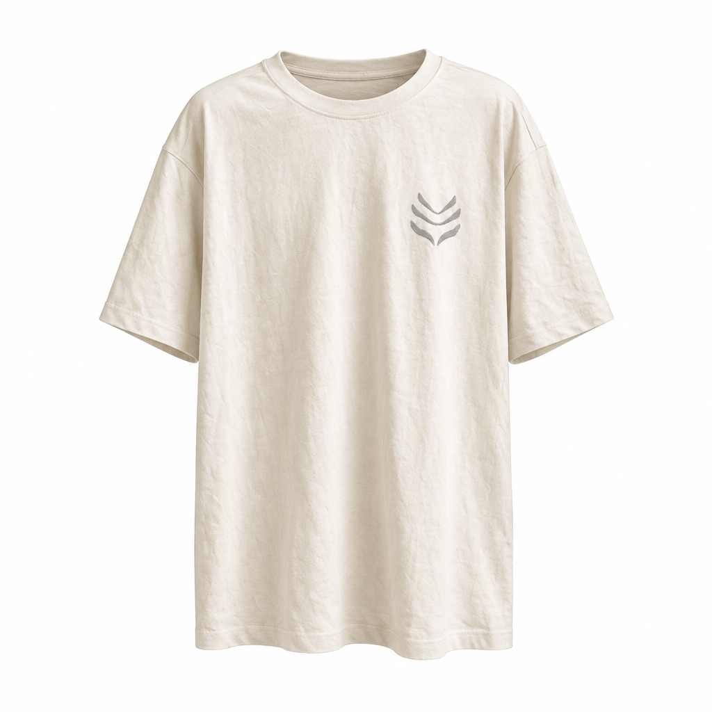Ivory chevron T-shirt mannequin preview