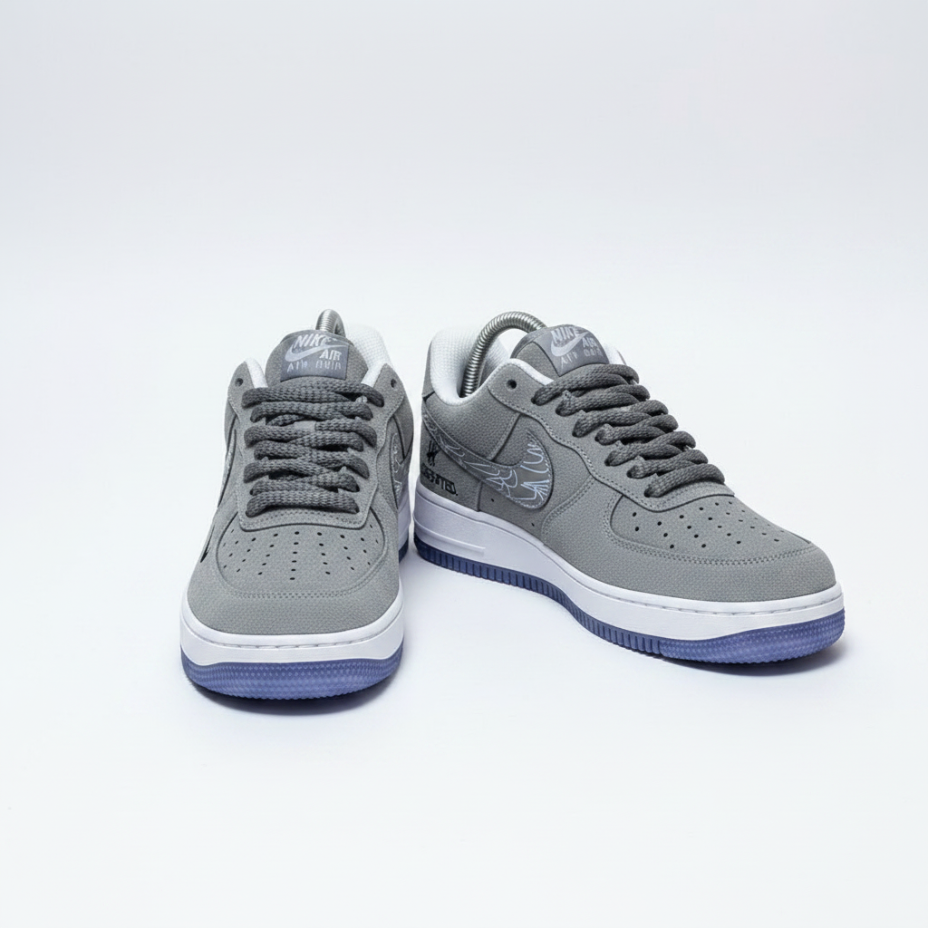 Low Undefeated Grey – Ghost Plain Background