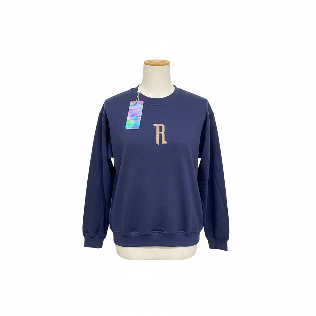 Mannequin – Navy R Sweatshirt (Center Chest)